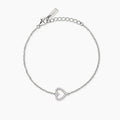 Bracciale con Cuore Tempestato di Diamanti Lab-Grown – Mabina Gioielli