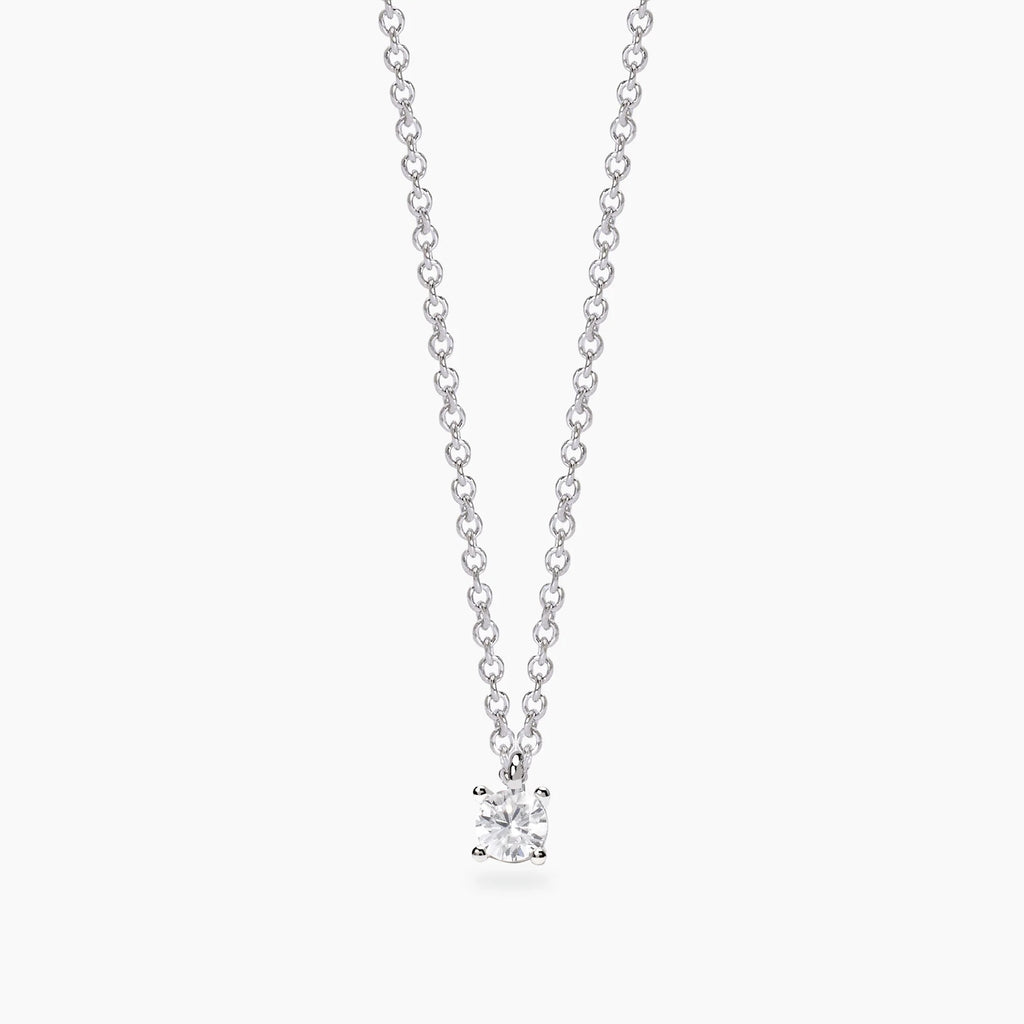 Girocollo con Diamante Lab-Grown 0,17ct – Mabina Gioielli