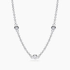 Collana con Punti Luce in Diamanti Lab-Grown – Mabina Gioielli