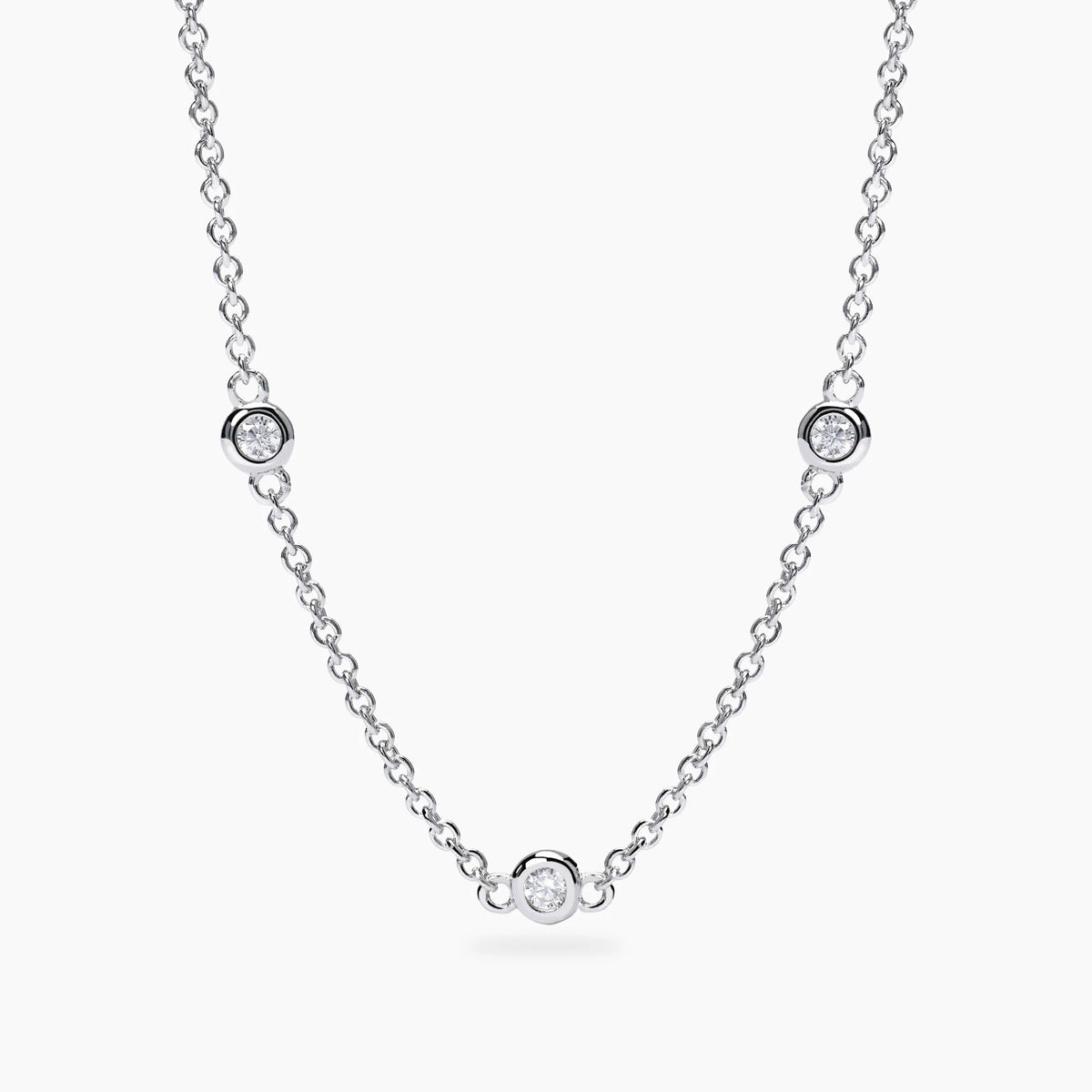Collana con Punti Luce in Diamanti Lab-Grown – Mabina Gioielli