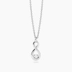 Girocollo con Infinito e Diamante Lab-Grown 0,06 ct – Mabina Gioielli