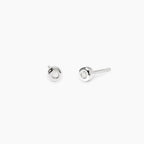 Orecchini a Lobo Tondi con Diamanti Lab-Grown 0,05 ct – Mabina Gioielli