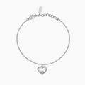 Bracciale con Cuore e Diamante Lab-Grown 0,06 Carati – Mabina Gioielli