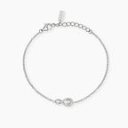 Bracciale con Infinito e Diamante Lab-Grown 0,06 ct – Mabina Gioielli