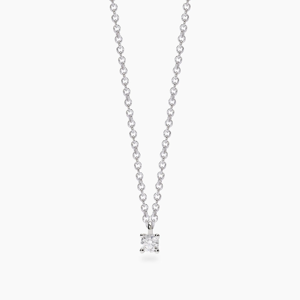 Girocollo con Diamante Lab-Grown 0,1 Carati – Mabina Gioielli