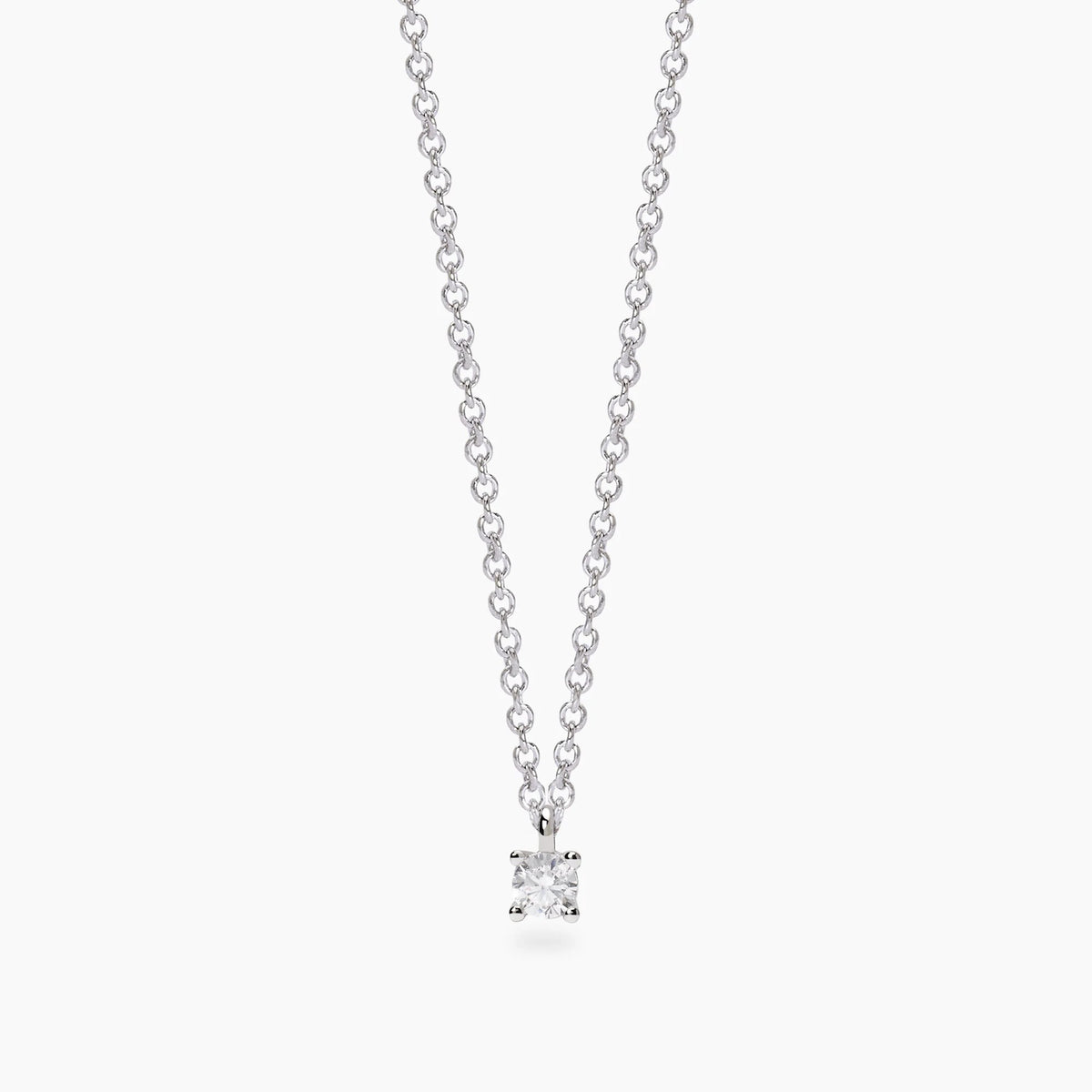 Girocollo con Diamante Lab-Grown 0,1 Carati – Mabina Gioielli
