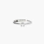 Anello Solitario Mabina My Diamond Argento 925 Diamante Lab-Grown 0,08 Carati Misura Regolabile