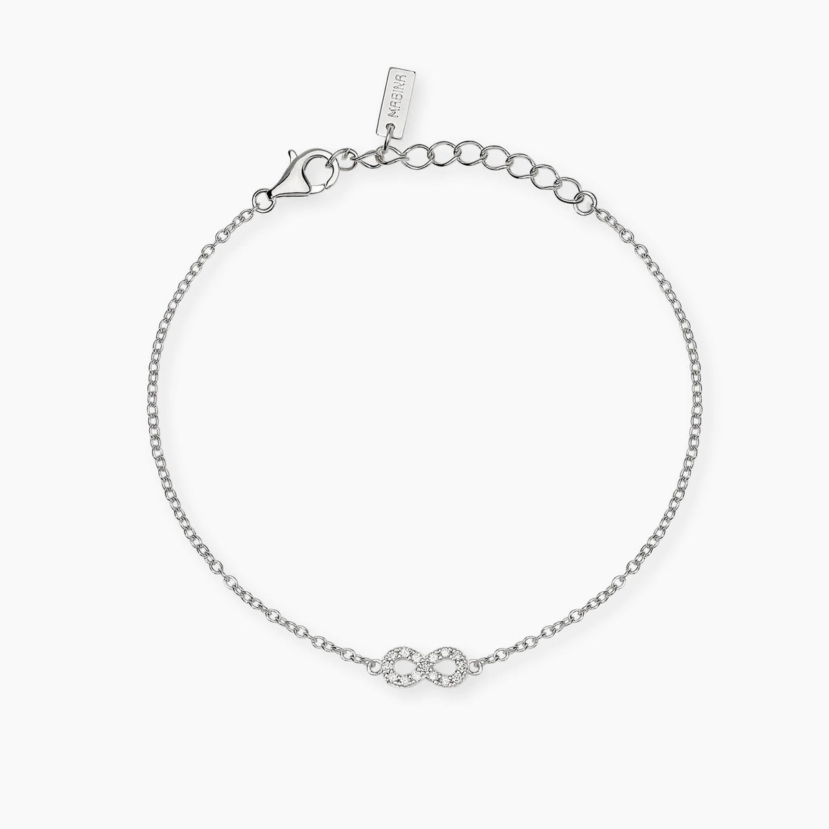 Bracciale con Simbolo Infinito e Diamanti Lab-Grown 0,009 ct – Mabina Gioielli