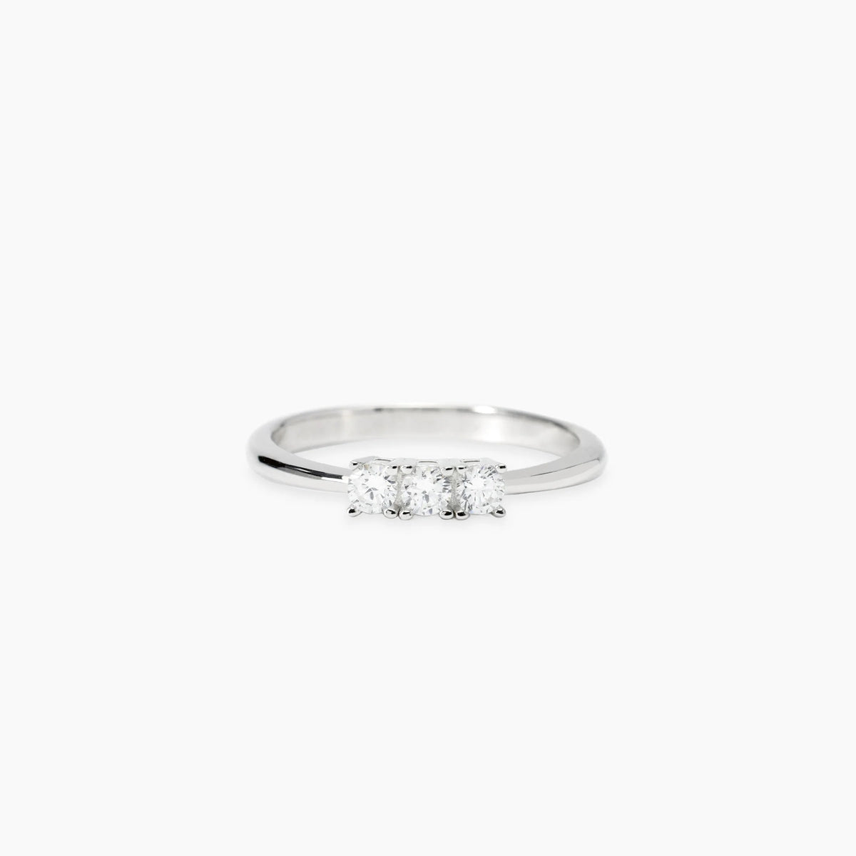 Anello Trilogy con Diamanti Lab-Grown: La Perfetta Armonia della Luce