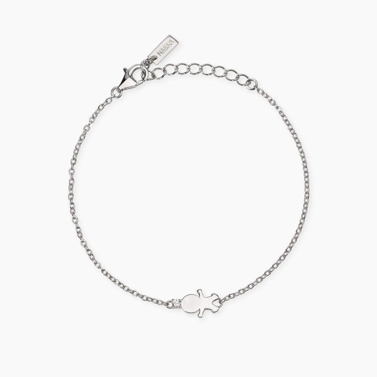 Bracciale con Simbolo Bimbo in Diamante Lab-Grown – Mabina Gioielli