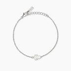Bracciale con Simbolo Bimba e Diamante Lab-Grown – Mabina Gioielli