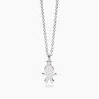 Girocollo con Ciondolo Bimbo e Diamante Lab-Grown – Mabina Gioielli