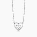 Girocollo con Cuori e Diamanti Lab-Grown – Mabina Gioielli