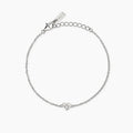 Bracciale con Cuore e Trilogy di Diamanti Lab-Grown – Mabina Gioielli