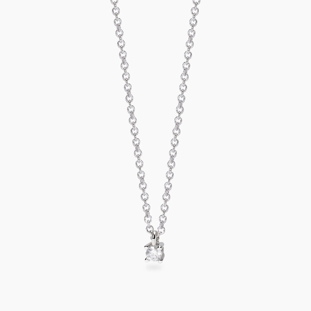 Girocollo con Diamante Lab-Grown 0,06 Carati – Mabina Gioielli