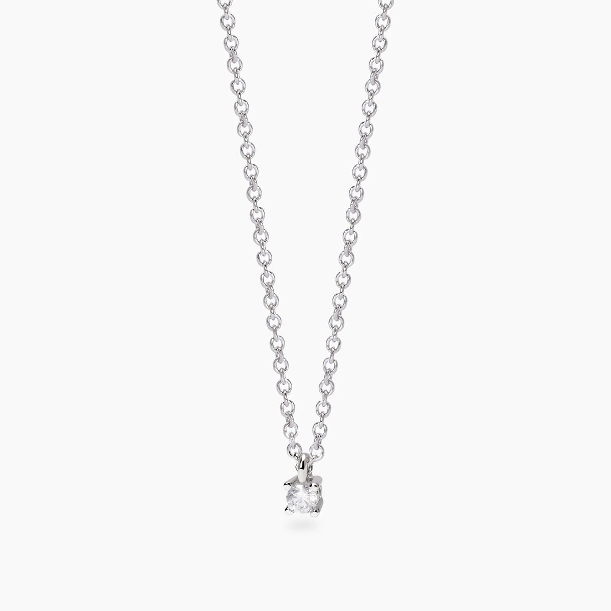 Girocollo con Diamante Lab-Grown 0,06 Carati – Mabina Gioielli