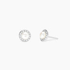 Orecchini Mabina in Argento con Perla Coltivata e Diamanti Lab-Grown