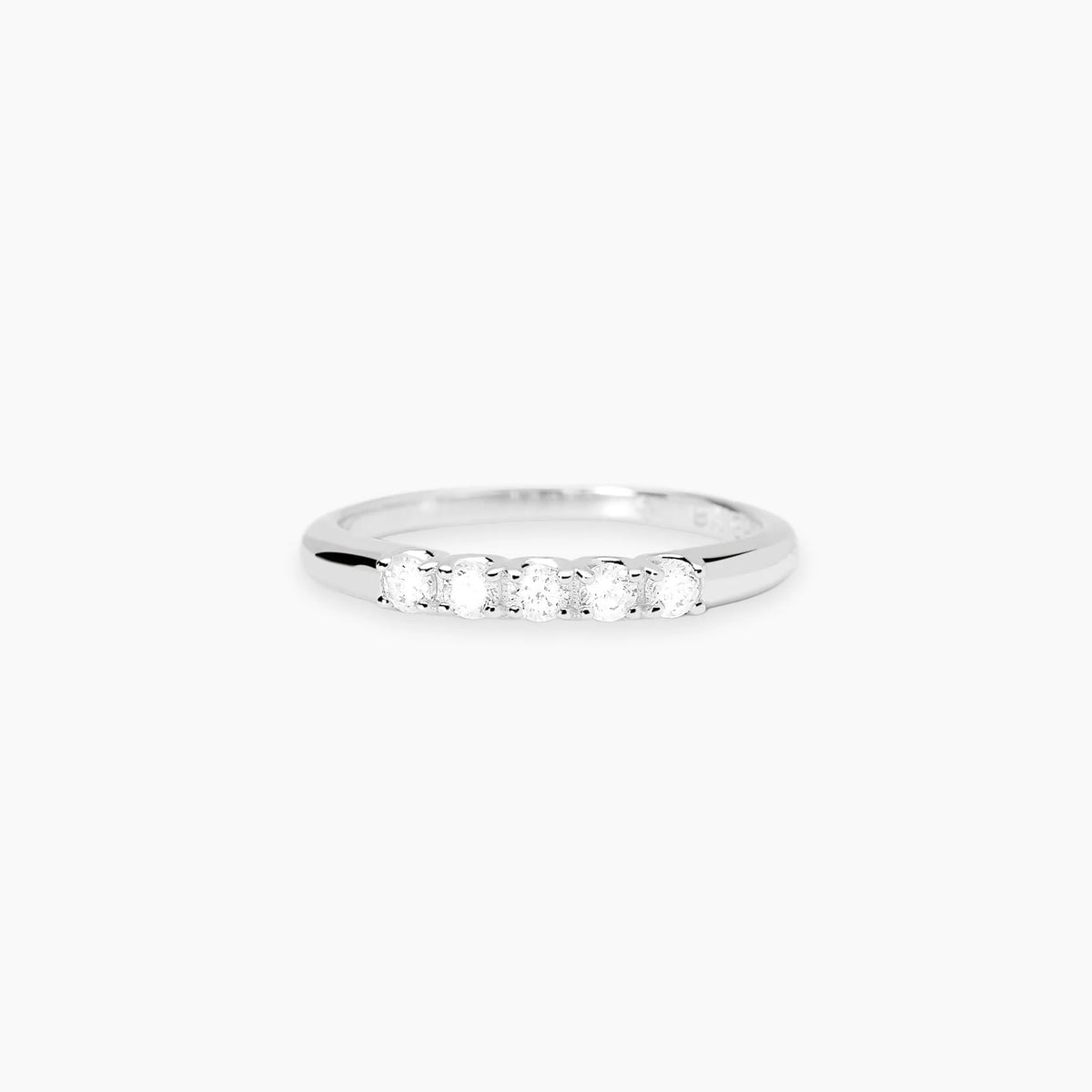 Anello con Diamanti Lab Grown 0,25 Carati in Argento: Luce Contemporanea e Sostenibile