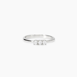 Anello Trilogy con Diamanti Lab-Grown e Argento 925