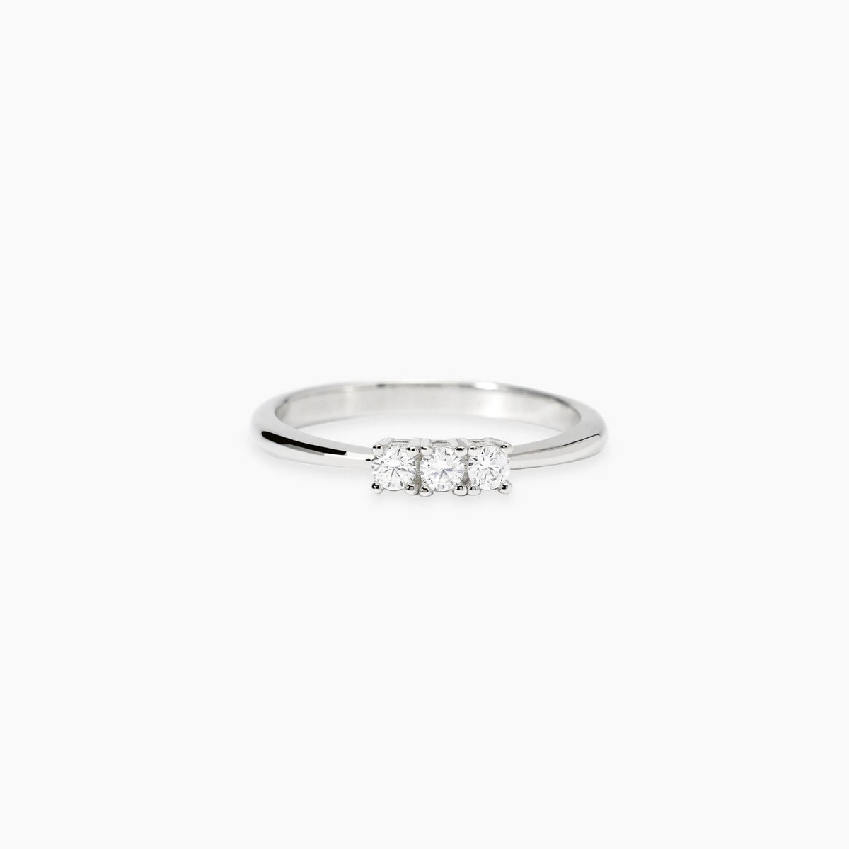 Anello Trilogy con Diamanti Lab-Grown e Argento 925