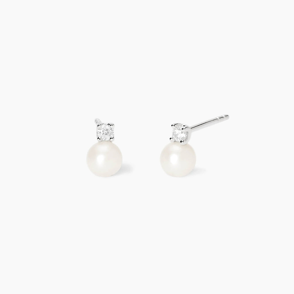 Orecchini Mabina My Diamond con Perle e Diamanti Lab-Grown