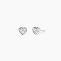 Orecchini Cuore con Diamanti Lab Grown 0.015 Carati Mabina 563990