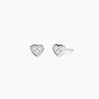 Orecchini Cuore con Diamanti Lab Grown 0.015 Carati Mabina 563990