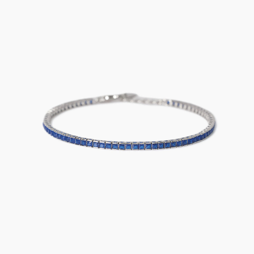 Mabina Bracciale Tennis Uomo Zaffiri Sintetici