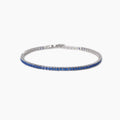 Mabina Bracciale Tennis Uomo Zaffiri Sintetici