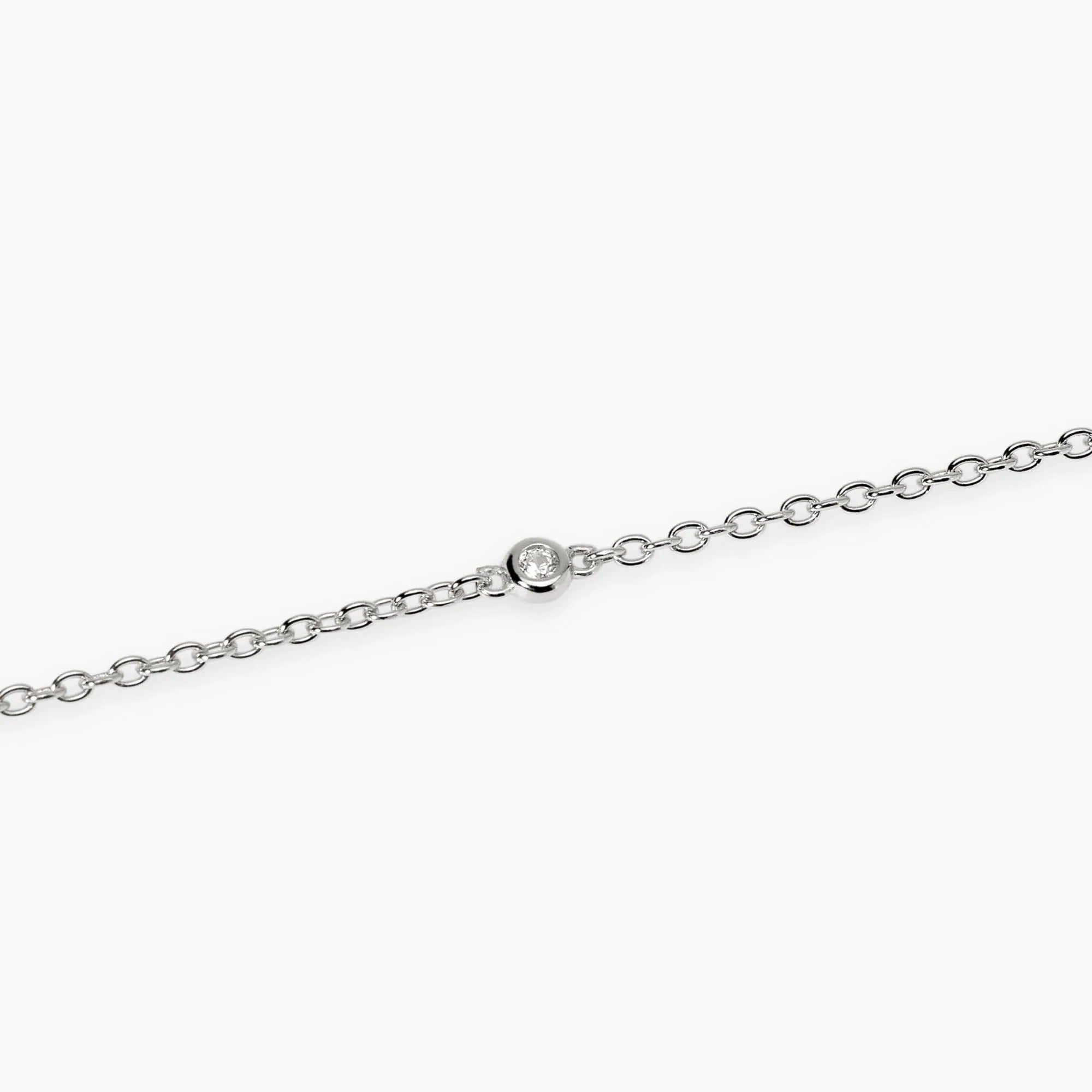 Bracciale con Punto Luce in Diamante Lab-Grown 0,03 carati – Mabina Gioielli