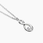 Girocollo con Infinito e Diamante Lab-Grown 0,06 ct – Mabina Gioielli