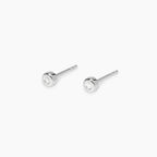 Orecchini a Lobo Tondi con Diamanti Lab-Grown 0,05 ct – Mabina Gioielli