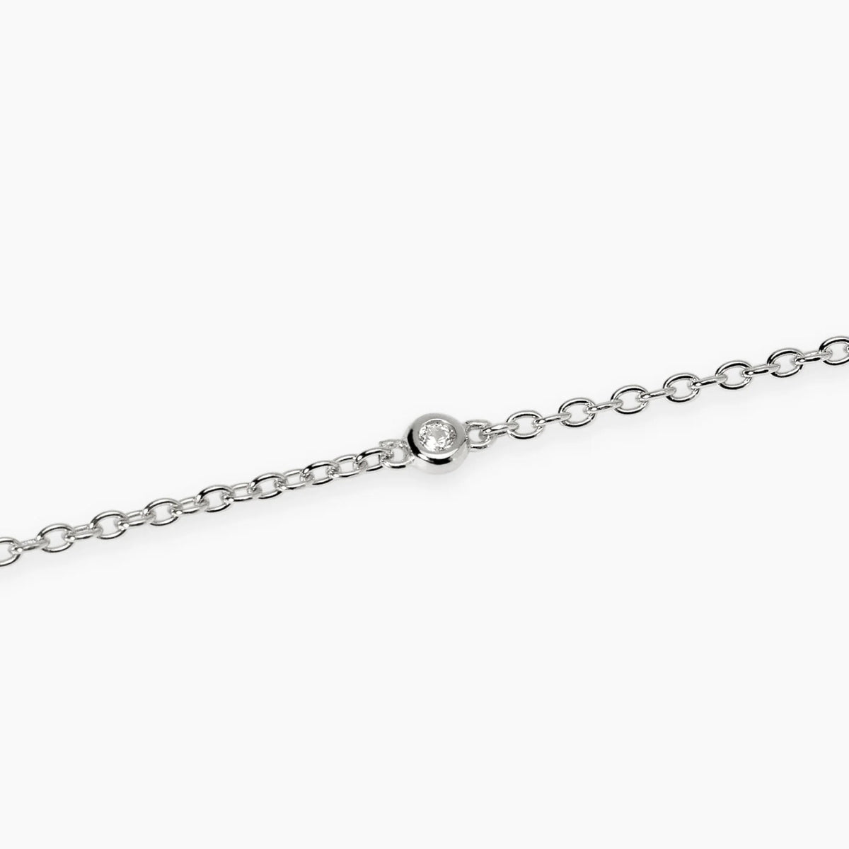 Bracciale con Punto Luce in Diamante Lab-Grown 0,09 ct – Mabina Gioielli