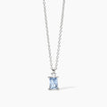 Girocollo Argento Acquamarina e Zircone