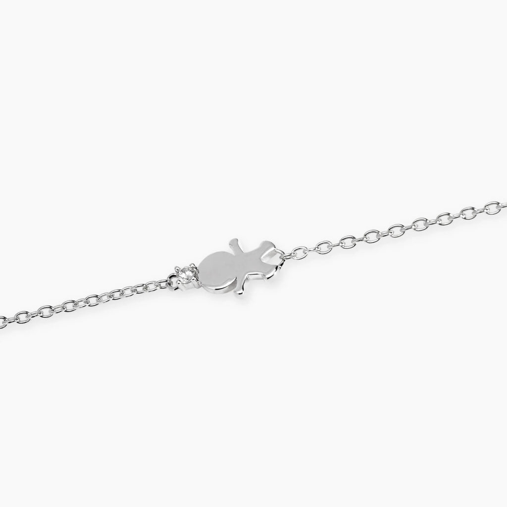 Bracciale con Simbolo Bimbo in Diamante Lab-Grown – Mabina Gioielli