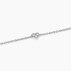 Bracciale con Cuore e Trilogy di Diamanti Lab-Grown – Mabina Gioielli