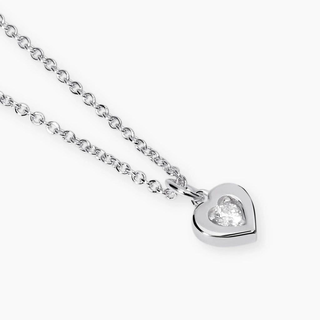 Girocollo con Cuore in Diamante Lab-Grown – Mabina Gioielli