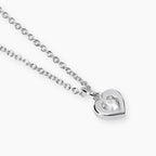 Girocollo con Cuore in Diamante Lab-Grown – Mabina Gioielli