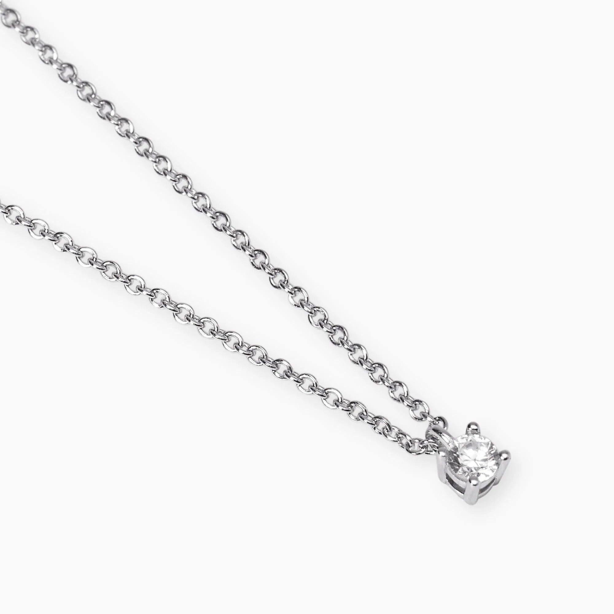 Girocollo con Diamante Lab-Grown 0,2 Carati – Mabina Gioielli