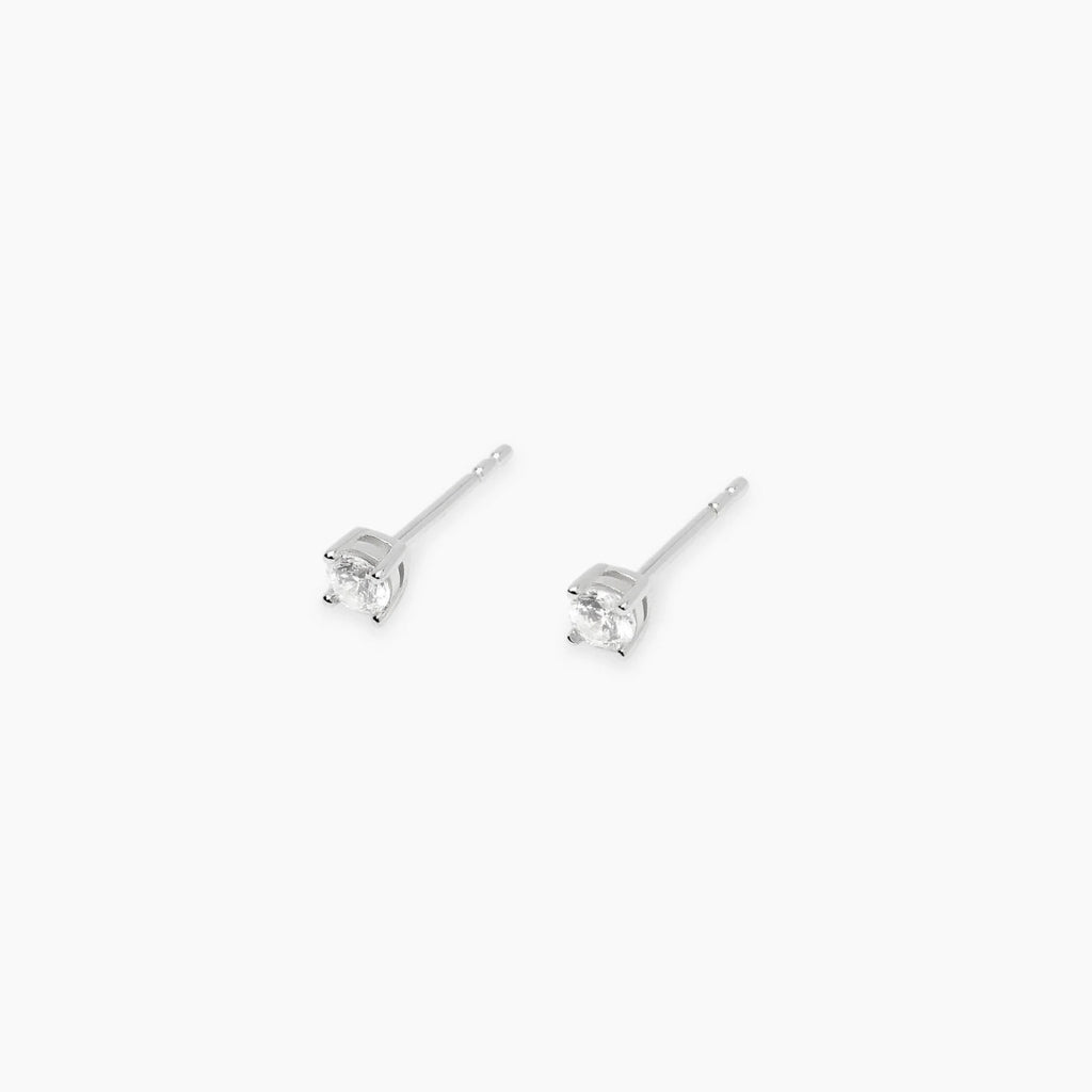 Orecchini Punto Luce con Diamante Lab-Grown 0,12 ct – Mabina Gioielli