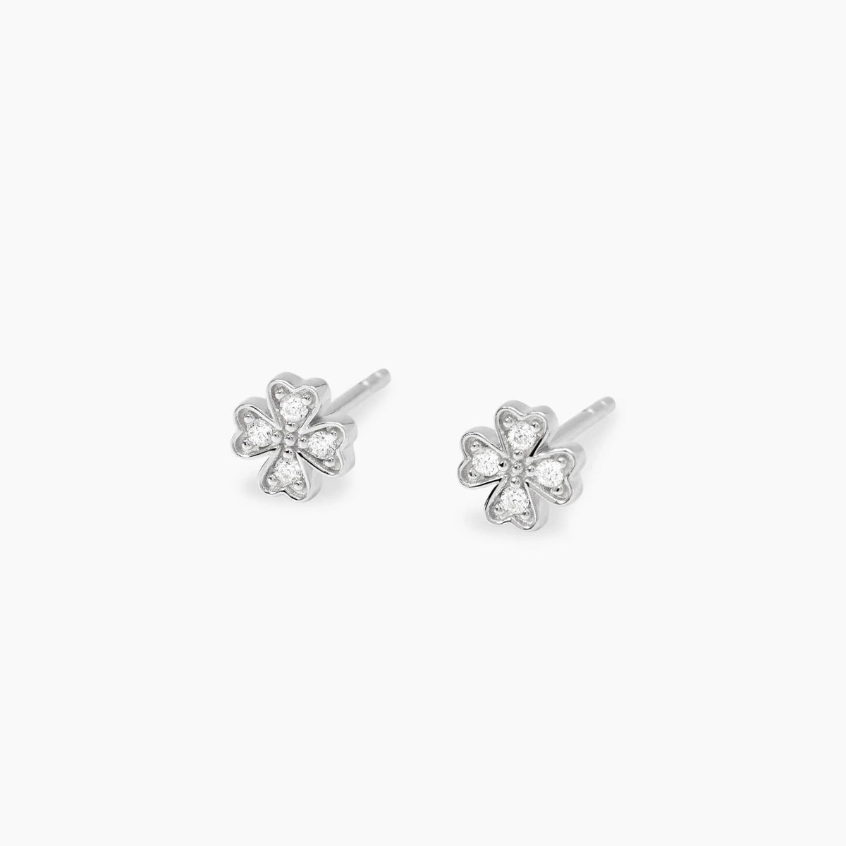 Orecchini a Quadrifoglio con Diamanti Lab-Grown Mabina: Luce ed Eleganza Sostenibile