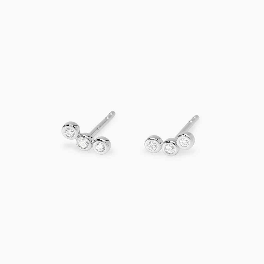 Orecchini Trilogy Tondi con Diamanti Lab Grown - Mabina