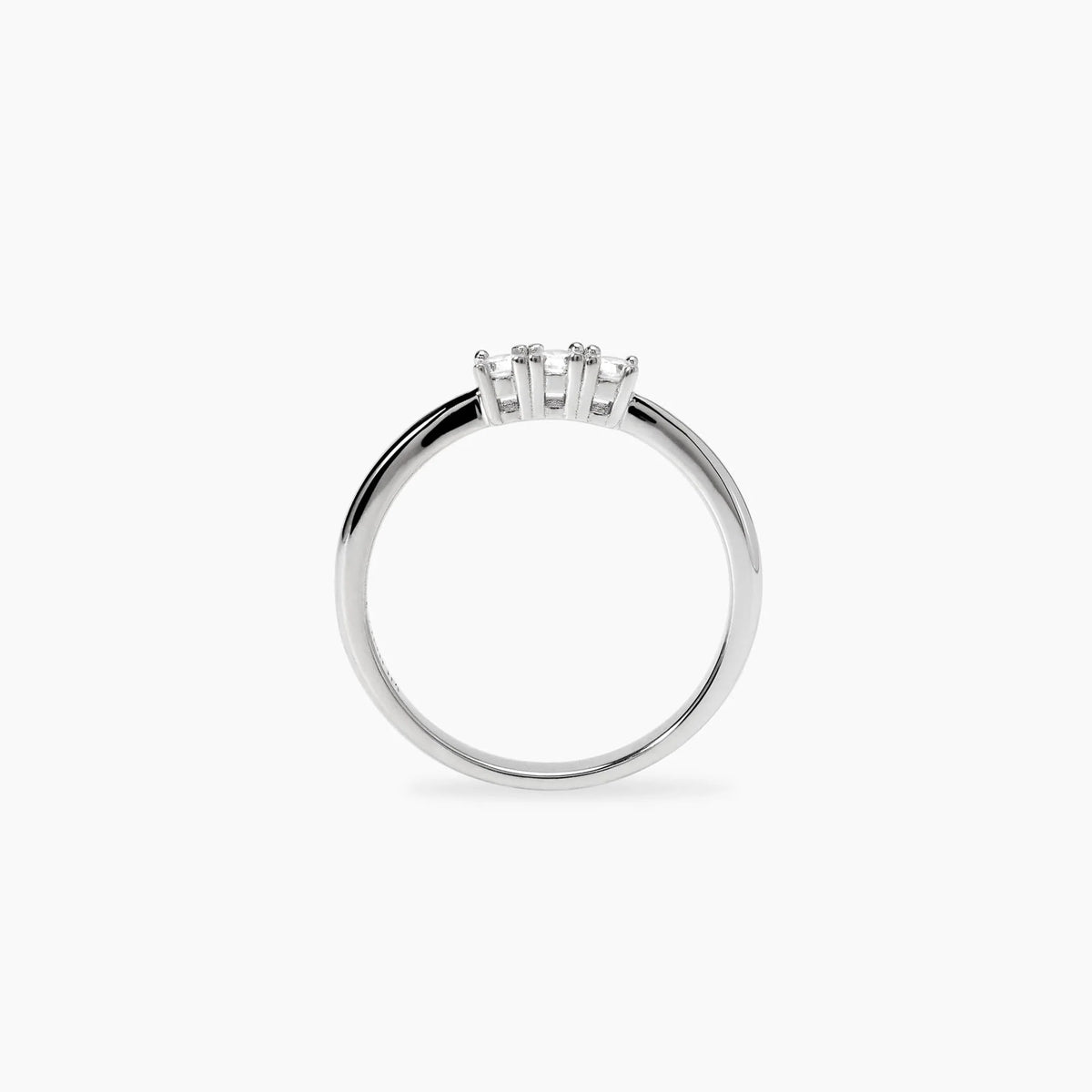 Anello Trilogy con Diamanti Lab-Grown e Argento 925