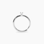 Anello Solitario Mabina con Diamante Lab-Grown 0.06 Carati Argento