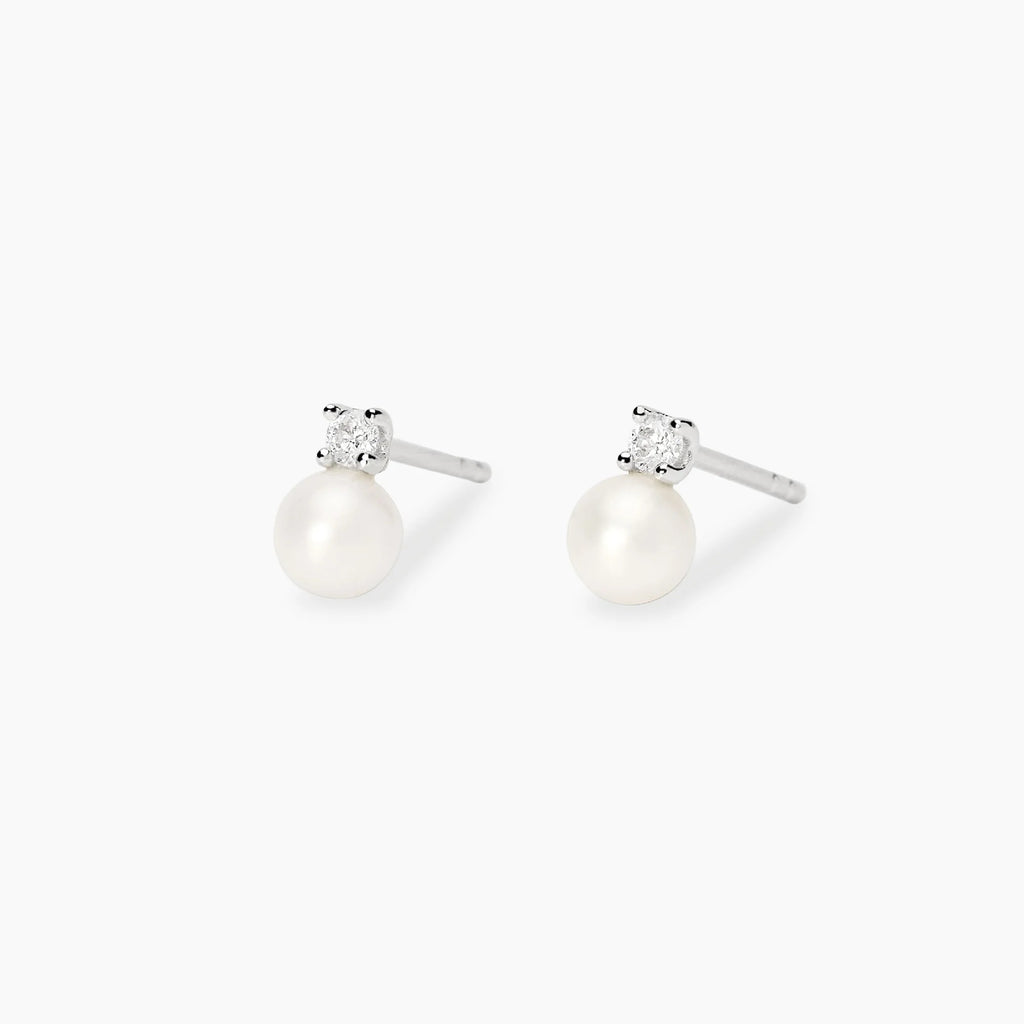Orecchini Mabina My Diamond con Perle e Diamanti Lab-Grown