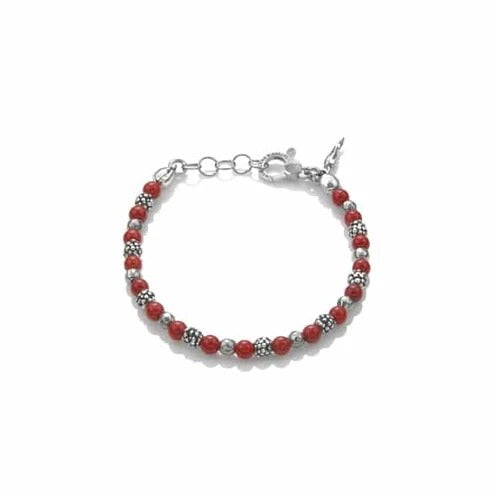 Bracciale Rio Coral Giovanni Raspini in Argento e Corallo Bambù