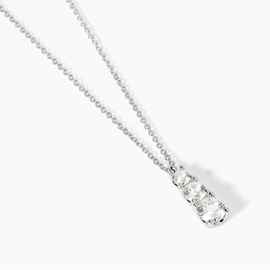Girocollo Argento Zirconi Punto Luce