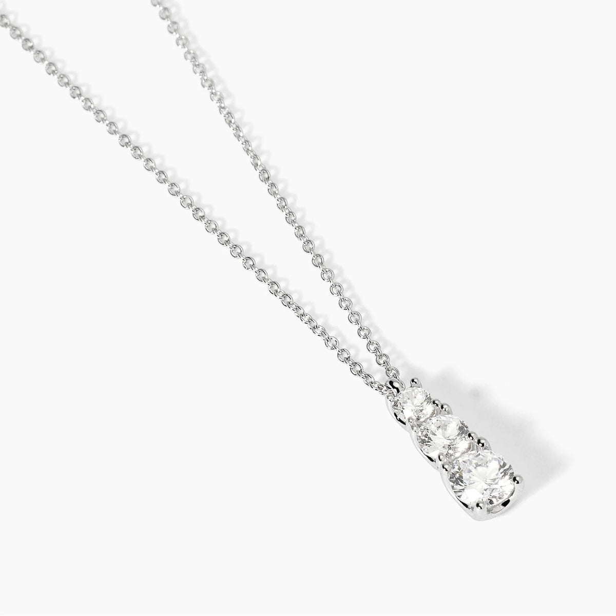 Girocollo Argento Zirconi Punto Luce