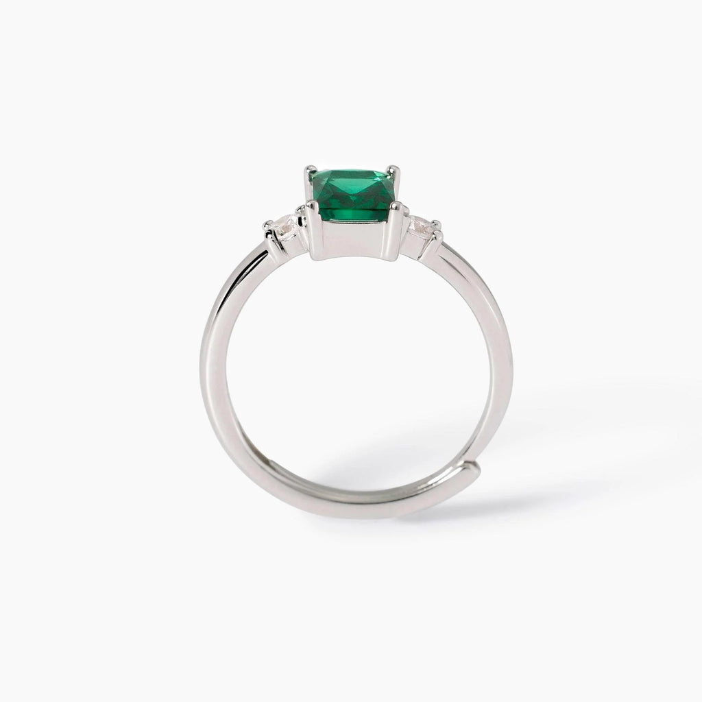 Anello Smeraldo e Zirconi