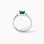 Anello Smeraldo e Zirconi